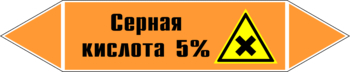 Маркировка трубопровода "серная кислота 5%" (k23, пленка, 252х52 мм)" - Маркировка трубопроводов - Маркировки трубопроводов "КИСЛОТА" - магазин "Охрана труда и Техника безопасности"