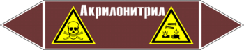 Маркировка трубопровода "акрилонитрил" (пленка, 507х105 мм) - Маркировка трубопроводов - Маркировки трубопроводов "ЖИДКОСТЬ" - магазин "Охрана труда и Техника безопасности"