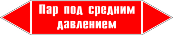 Маркировка трубопровода "пар под средним давлением" (p10, пленка, 252х52 мм)" - Маркировка трубопроводов - Маркировки трубопроводов "ПАР" - магазин "Охрана труда и Техника безопасности"